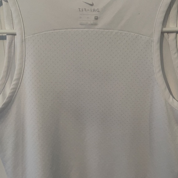Nike Girls XL Dri-Fit Tank Too Shirt White Mesh - Picture 6 of 8
